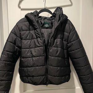 Wild fable cropped puffer coat